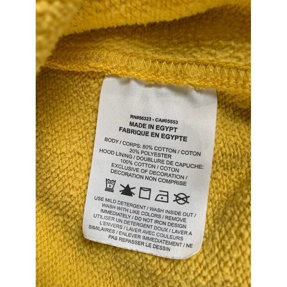 Nike All Over Swoosh Check Hoodie Yellow Size L - Picture 7 of 11